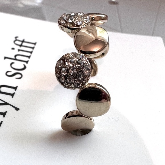 ✨One of a Kind Stunning Marlyn Schiff Disc Pave Adjustable Ring✨ - Picture 10 of 16